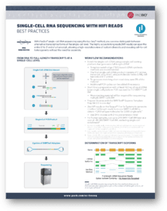 Image_Application Brief - Single Cell RNA sequencing with HiFi Reads - Best Practices