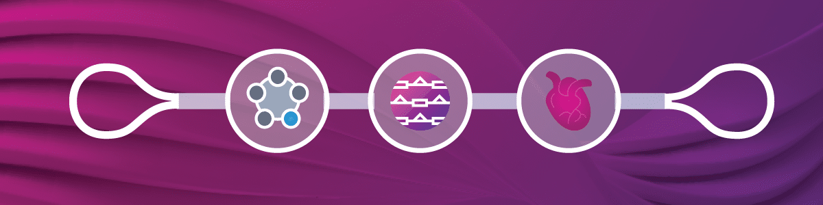 Blog header image of concatenated RNA sequencing with icons related to RNA sequencing