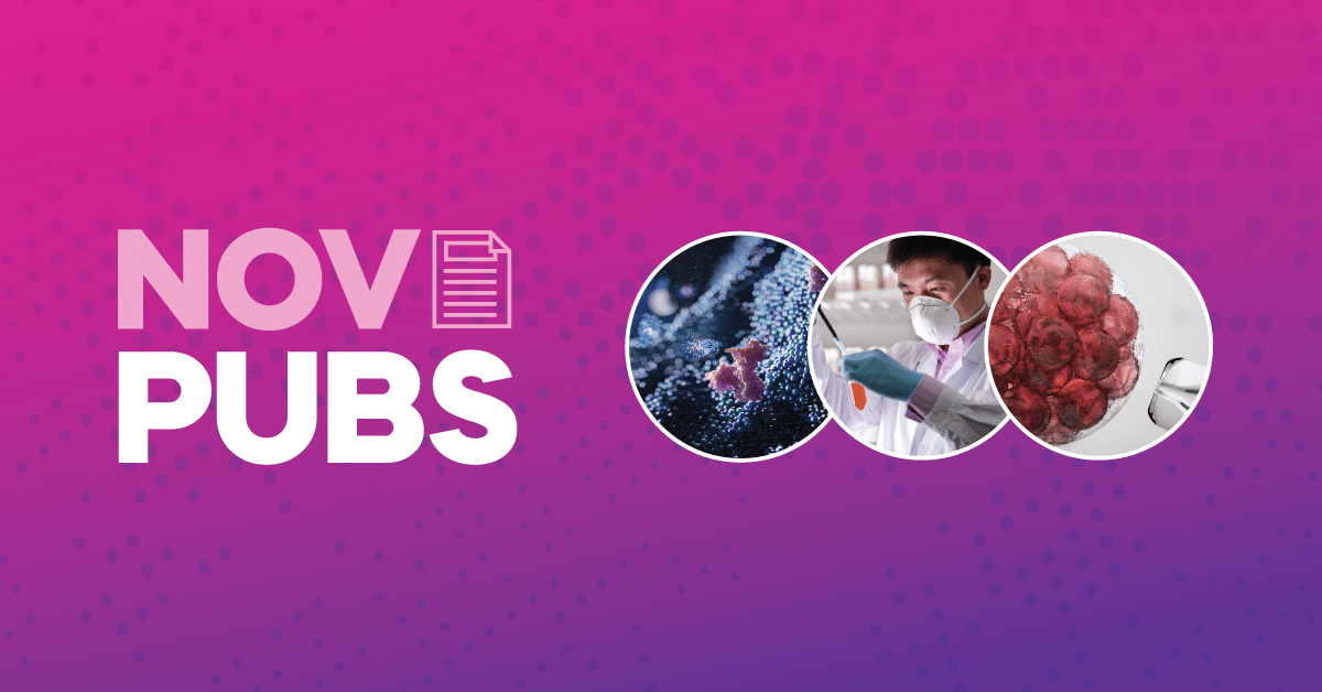 PaBio powered publications Nov 2023 - Banner image with words "Nov Pubs" and three scientifically themed images.