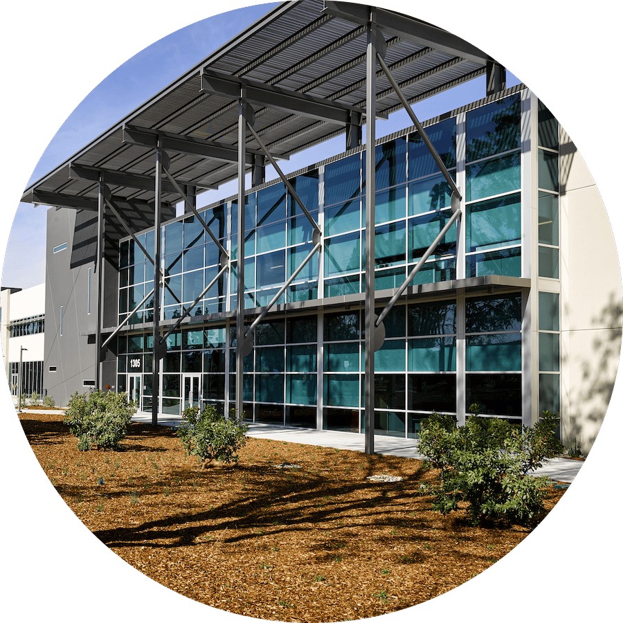 Roundel image of Menlo Park building exterior