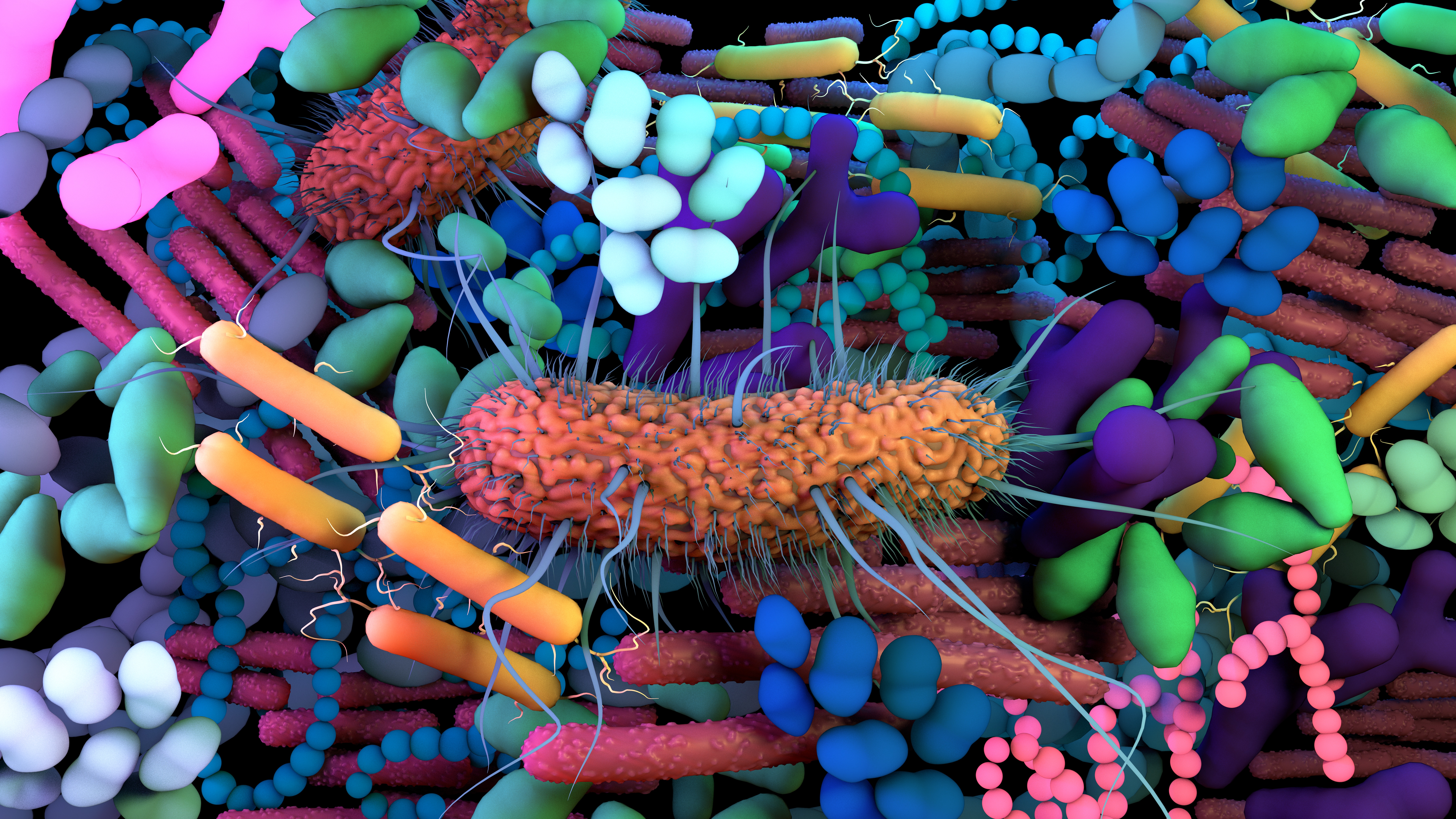 microbiome stock image