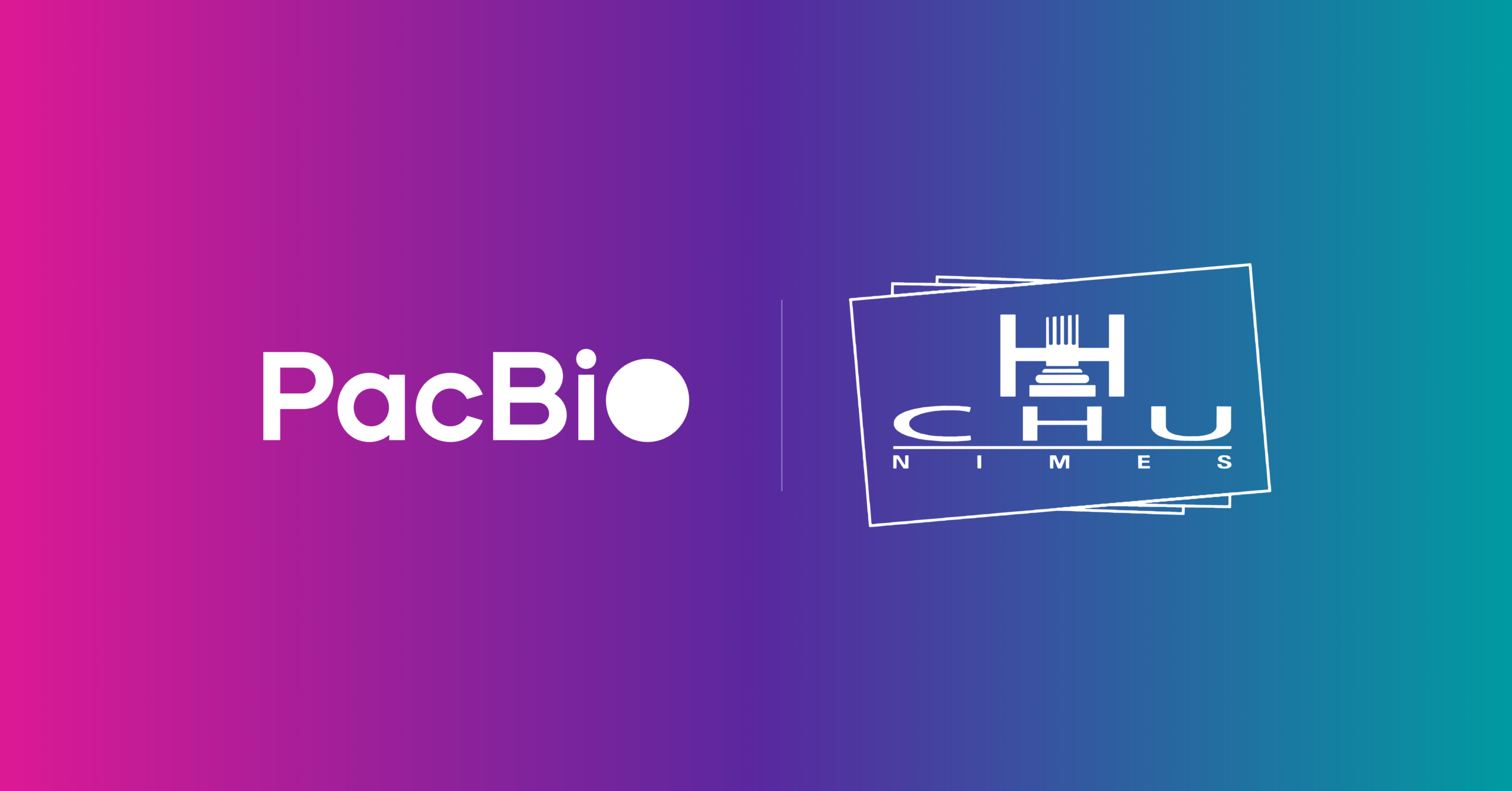 PacBio and CHU Nîmes logos