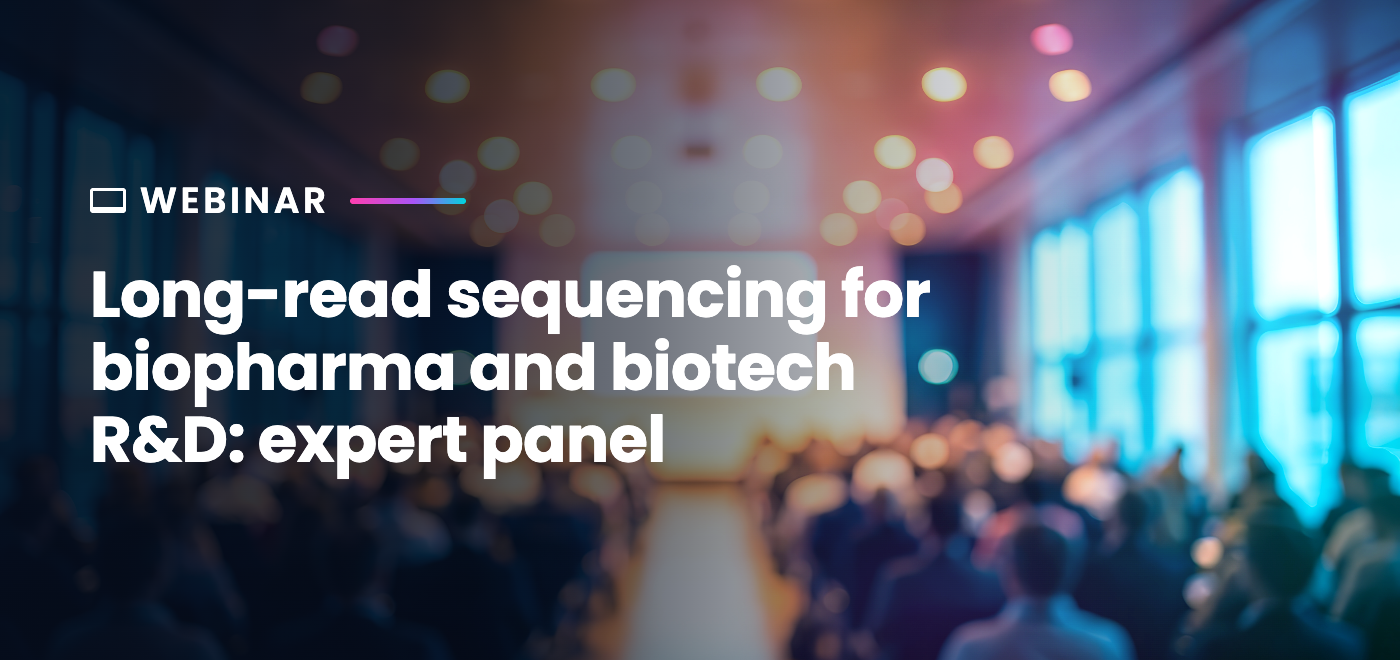 teaser image for upcoming long-read sequencing biopharma and biotech R&D expert panel